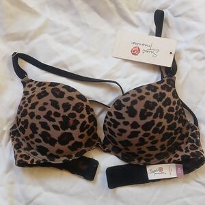 Secret Treasures Leopard Print Push Up Bra
